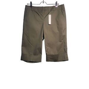 Trina Turk Los Angeles Gray Cuffed Bermuda Shorts Womens Size 8 NEW